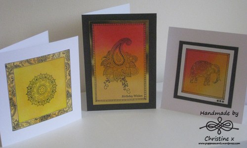 Morocco, Home made cards, Distress inks