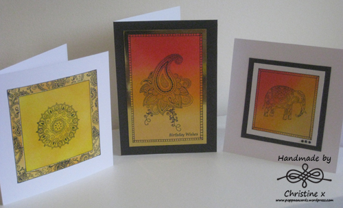 Morocco, Home made cards, Distress inks