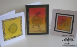 Morocco, Home made cards, Distress inks