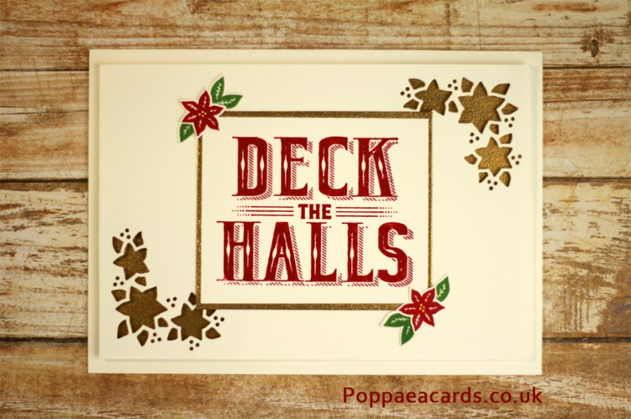 Carols of Christmas Poinsettia cut out