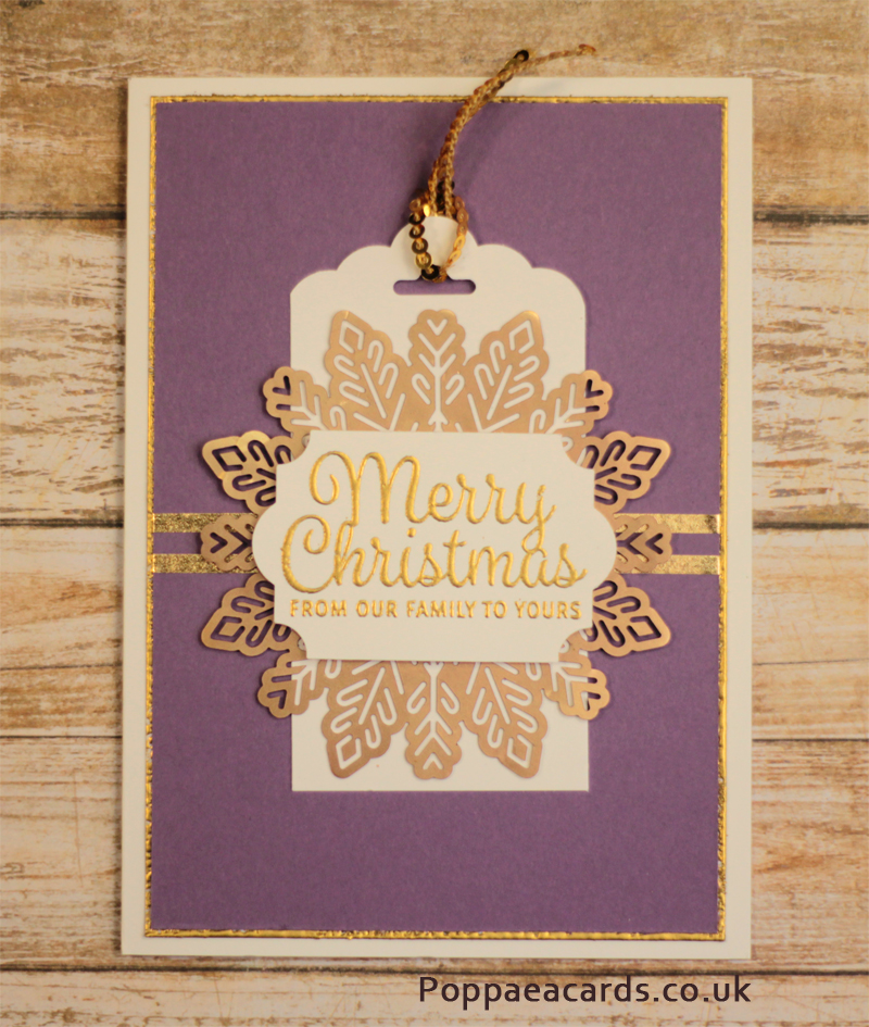 Snowflake tag card